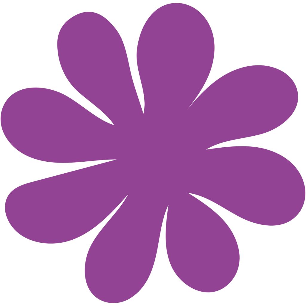 Illustration vectorielle d'une fleur type marguerite violette